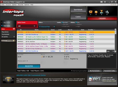 Intertops poker network Intertops poker network